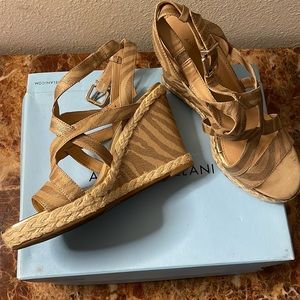Antonio Melani Zebra Print Wedges